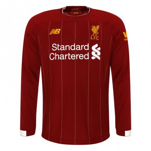 Camiseta Liverpool Replica Primera Ropa ML 2019/20 Rojo